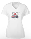 Ski 50th Ladies V-Neck T-Shirts